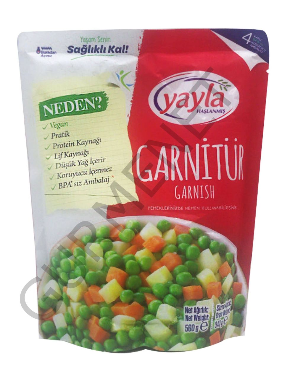 Yayla Haşlanmış Garnitür 560 Gr.