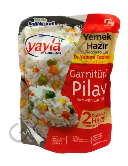 Yayla Hazır Yemek Garnitürlü Pilav 250 Gr.