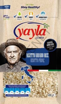 Yayla Gurme Risotto Arborio Pirinci 500 Gr.