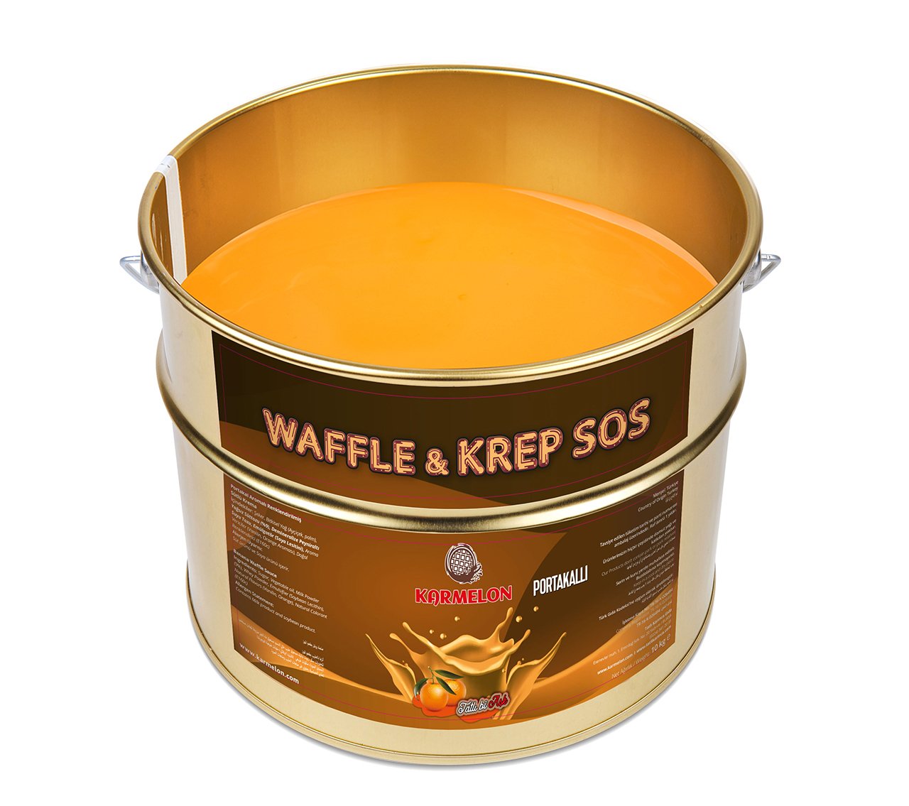 Portakallı Waffle Sos - 6kg