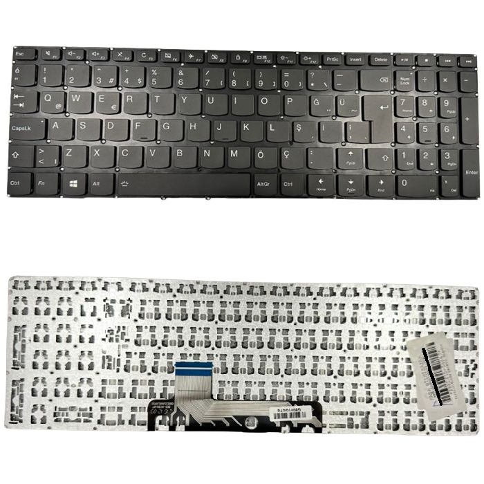 Lenovo 5CB0L66047, 5CB0L66073, 5CB0L66070 Uyumlu Klavye Tuş Takımı Tuş Seti Siyah Türkçe