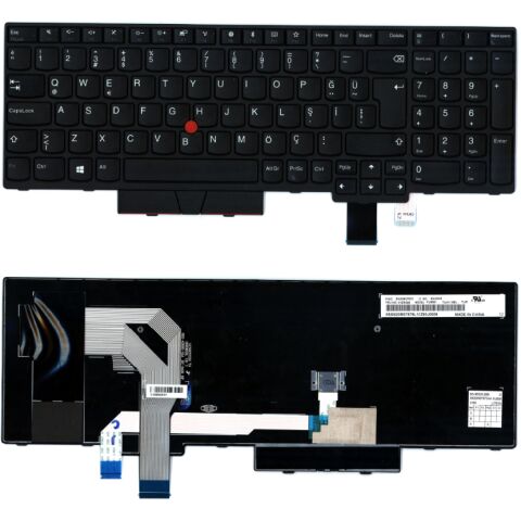 Lenovo ThinkPad P52s, 20LB, 20LC Klavye Siyah TR