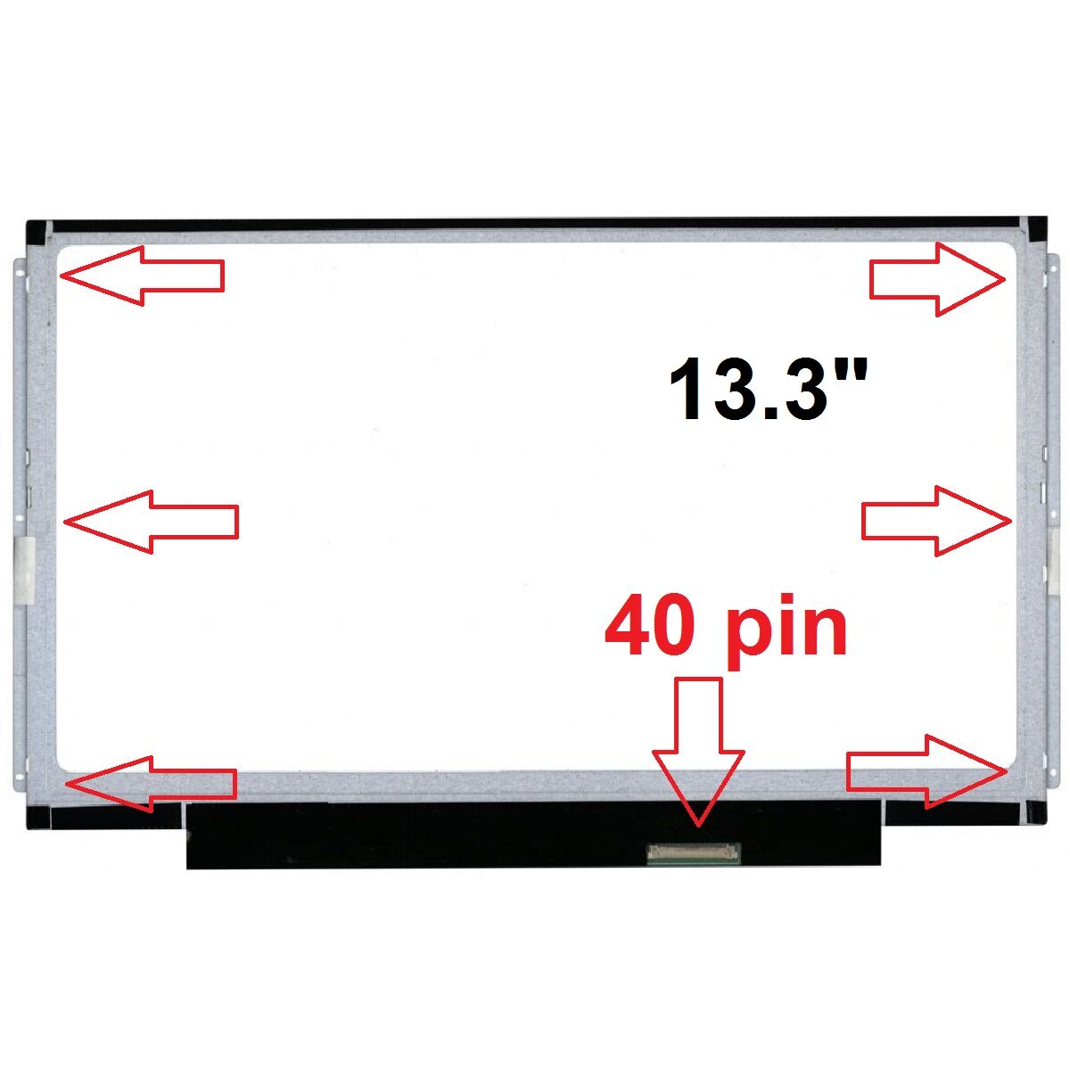 B133XW03 V.0, B133XW03 V.1 Ekran Panel 13.3 Slim 40 Pin 1366 x 768 HD