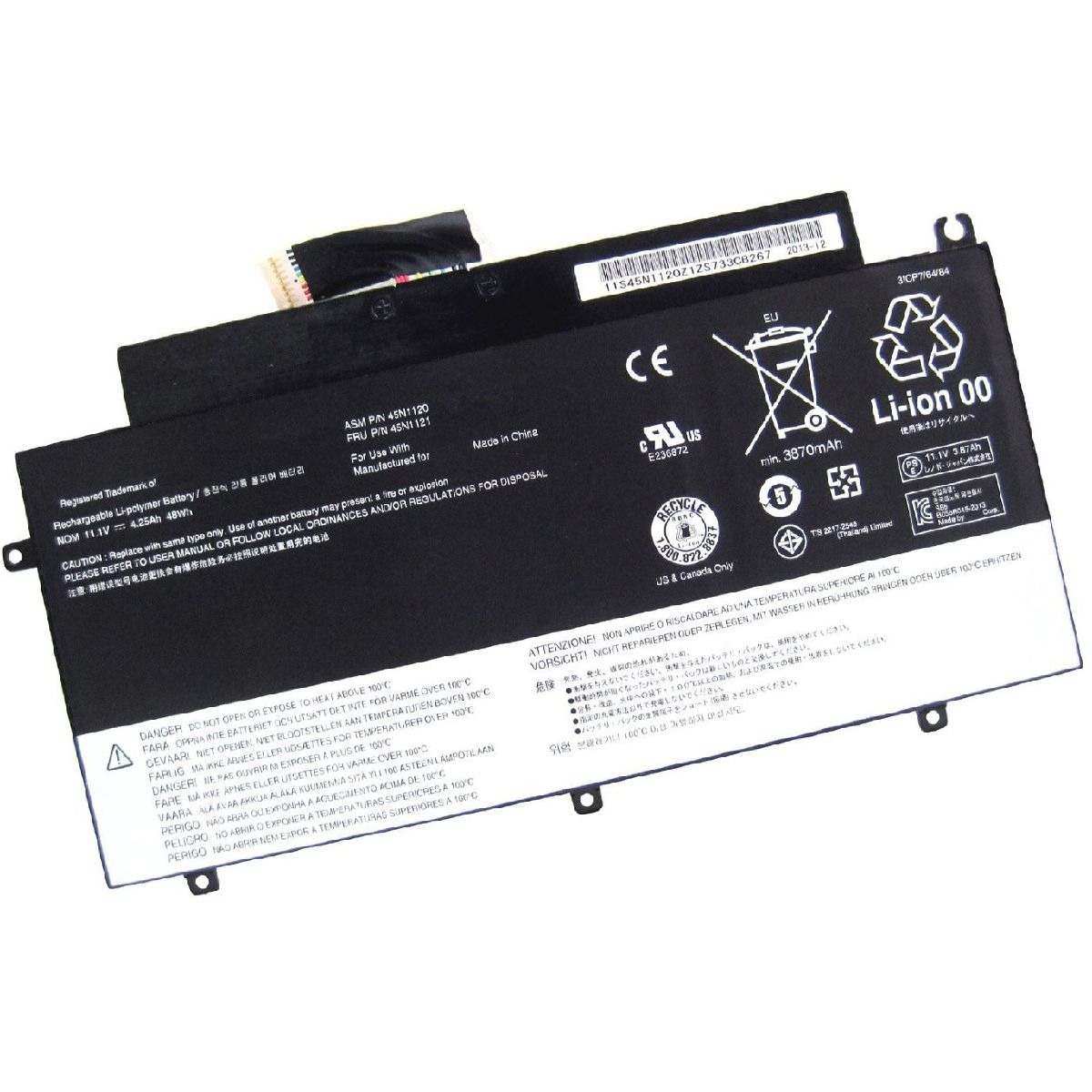 Lenovo 45N1121, 45N1123, 45N1122, 45N1120 Batarya Pil Laptop Bataryası