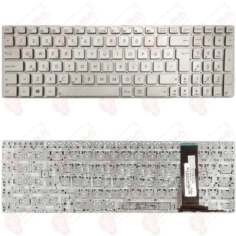 Asus 0KNB0-6620TU00, 0KNB0-6625TU00 Klavye Gümüş Tuş Takımı Tuş Seti Türkçe