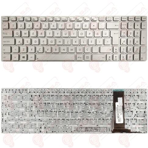 Asus N550JK-CN166H, N550JK-CN167D, N550JK-CN168H Klavye Gümüş Tuş Takımı Tuş Seti Türkçe