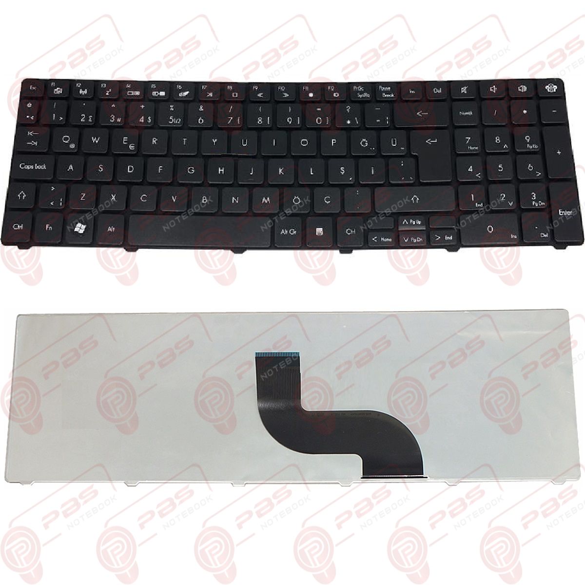 PK130C84100, PK130C94A19 Klavye Siyah TR Q Laptop Klavye