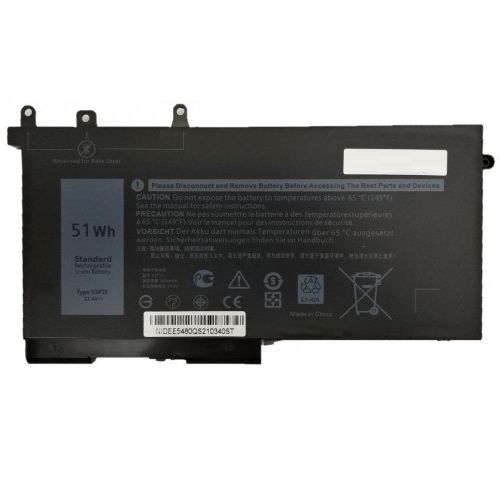Nion Dell Latitude 5490, 14 5490, 14-5490, P72G Uyumlu Batarya Pil - 3Cell
