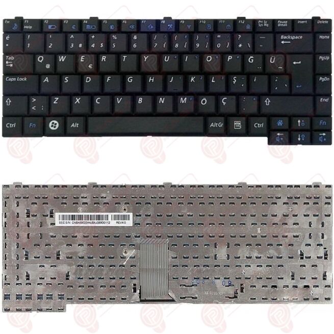 Samsung NP-P560-AA03US, NP-P560-AS02US Klavye Siyah TR