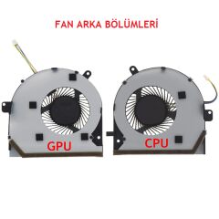 Asus GL502V, GL502VE, GL502VM, GL502VS, GL502VT, GL502VY Uyumlu Fan Soğutucu V.2 Cpu ve Gpu Birlikte
