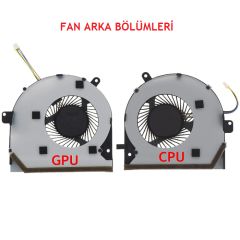 Asus FX502V, FX502VE, FX502VM, FX502VS, FX502VT, FX502VY Uyumlu Fan Soğutucu V.2 Cpu ve Gpu Birlikte