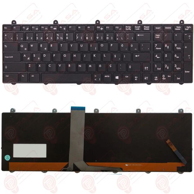 MSI GE60 0ND-459XTR Klavye Tuş Takımı Ver.1 Işıklı Siyah Türkçe