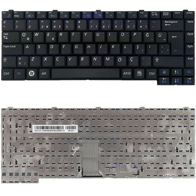 Samsung NP-R510-XA03TR, NP-R510-XA04TR Klavye Siyah TR