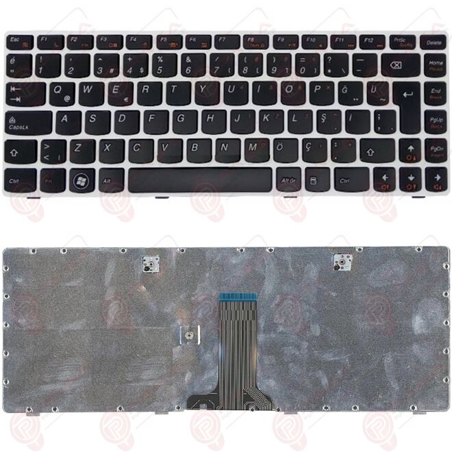 Lenovo V480s, 20167, 24971, 4971 Klavye Tuş Takımı Beyaz TR Q Laptop Keyboard