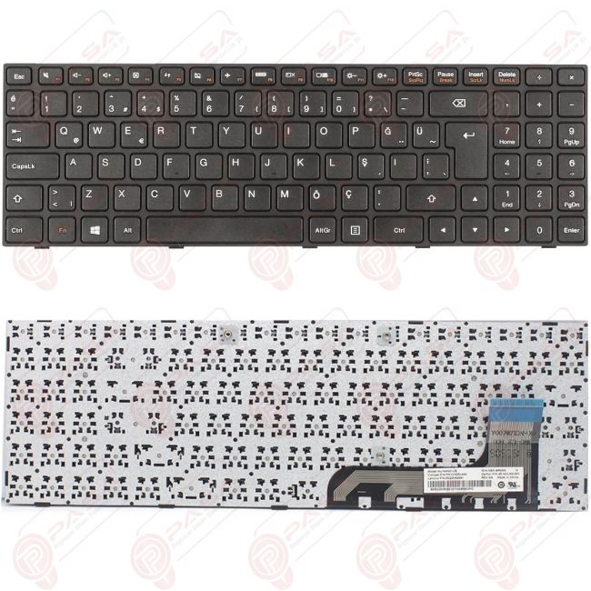 Lenovo ideaPad 100-15IBY Klavye Tuş Takımı Siyah Türkçe Q
