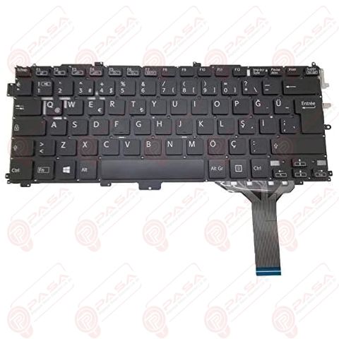 Sony Vaio SVP1322M1R, SVP1322M2E, SVP1322M4E Klavye Siyah TR