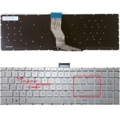 Hp Pavilion 15-BC019NT, 15-BC200NT Klavye Tuş Takımı Q TR Gümüş Renk Tuş Seti