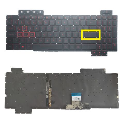 Asus PX705D, PX705DD, PX705DT Klavye Tuş Takımı Işıklı Siyah TR