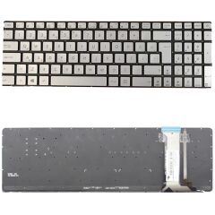 Asus GL552VW-DM132T, GL552VW-DM463T Klavye Tuş Takımı Işıklı Q Gümüş Türkçe Keyboard