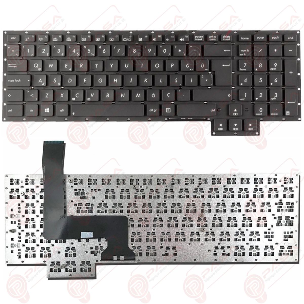 Asus G750JS-DH71, G750JS-DS71 Klavye Tuş Takımı Siyah Renk TR Q