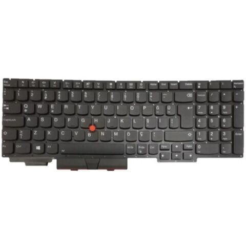 Lenovo ThinkPad 20T8, 20T9, 20TD, 20TE Uyumlu Klavye Tuş Takımı Tuş Seti Led Işıklı Siyah Türkçe