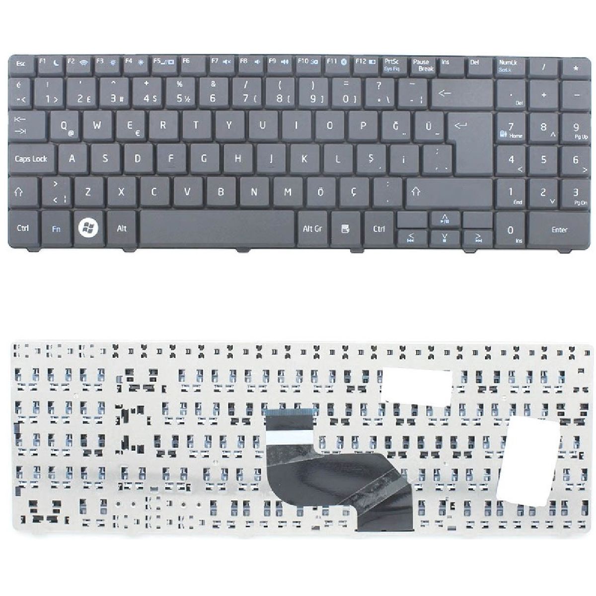 Casper Nirvana CNK.P610, CNKP610 Klavye Tuş Takımı Siyah Q Türkçe Laptop Klavye
