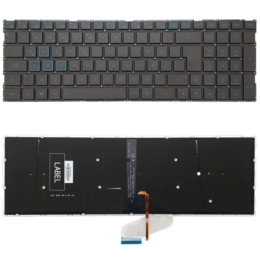Casper Excalibur G600, G650, G660 Klavye Tuş Takımı Tuş Seti Led Işıklı Siyah Türkçe