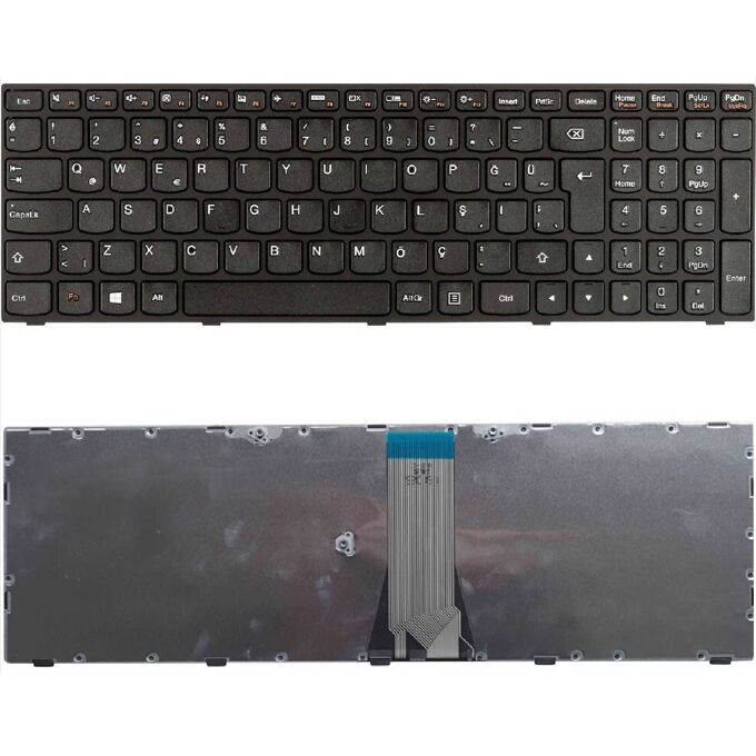 Lenovo 20375, 20466, 20570, 80E3, 80J1 Klavye Tuş Takımı Siyah TR