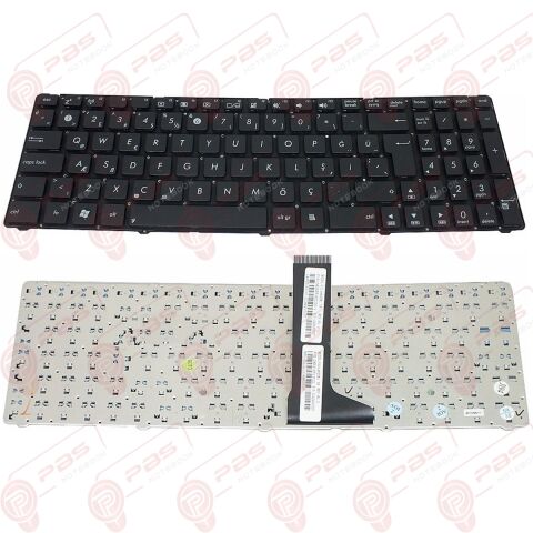 Asus U53, U53F, U53J, U53Jc Klavye Tuş Takımı Türkçe Siyah Q Tuş Yapısı