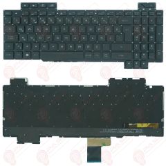 Asus GL704G, GL704GM, GL704GS, GL704GV, GL704GW Klavye Tuş Takımı Tuş Seti Led Işıklı Siyah Türkçe