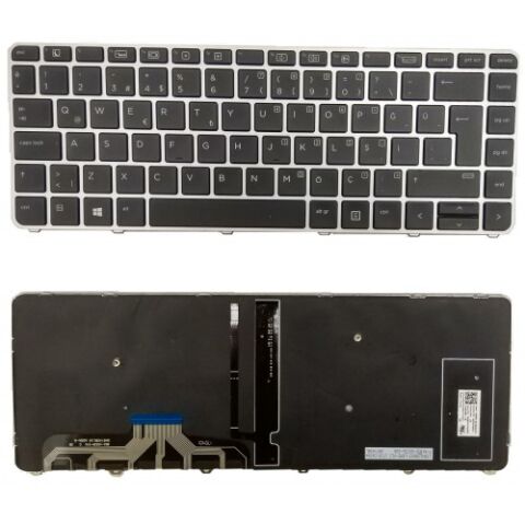 Hp 818252-101, 818252-141, 844423-001, 844423-141 Uyumlu Klavye Siyah Tuş Takımı Led Işıklı Türkçe