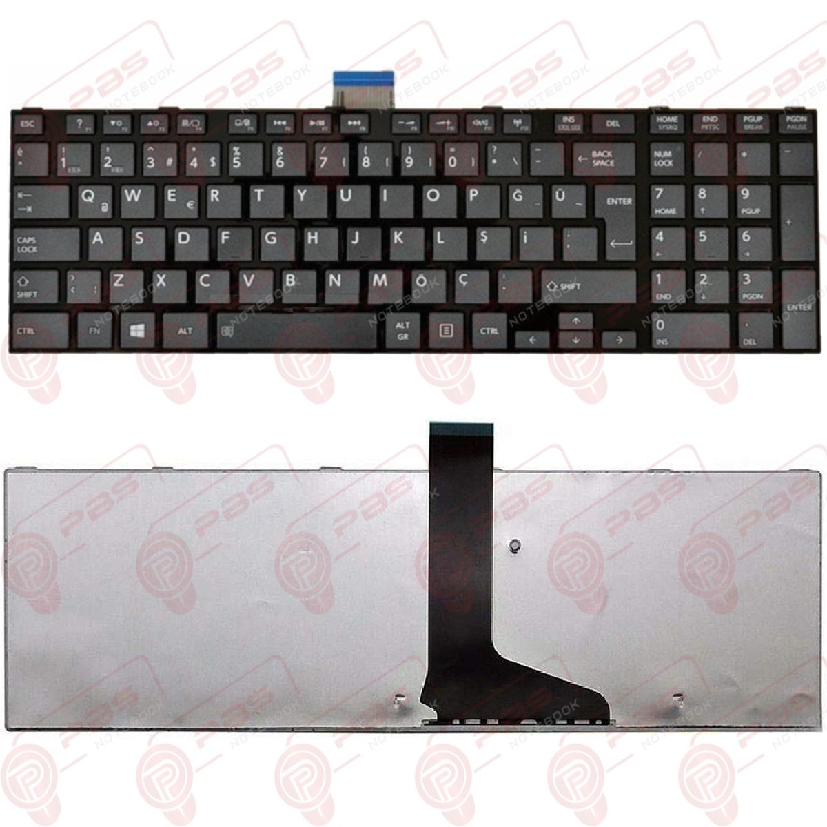 Toshiba Satellite P855-33D Klavye Tuş Takımı ÇERÇEVELİ TİP Siyah Renk Q TR