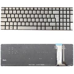 Asus N752VX-GC128T, N752VX-GC212T Klavye Gümüş Işıklı TR Tuş Seti