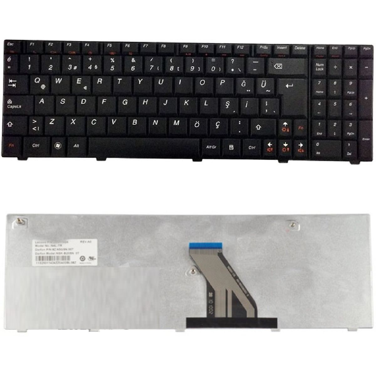 Lenovo G560, G560A, G560E, G560G, G560L Klavye Tuş Takımı TR Q Siyah