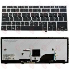 Hp Elitebook 2170p Klavye Tuş Takımı Tuş Seti Led Işıklı Gri Türkçe