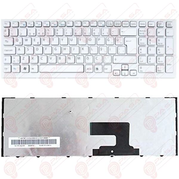 Sony Vaio VPCEE2E1E, VPCEE2E1R, VPCEE2M1E Klavye Beyaz TR