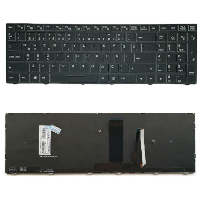 Monster Abra A7 V7.1.3 Uyumlu Klavye Tuş Takımı RGB Işıklı Ver.2 Siyah TR