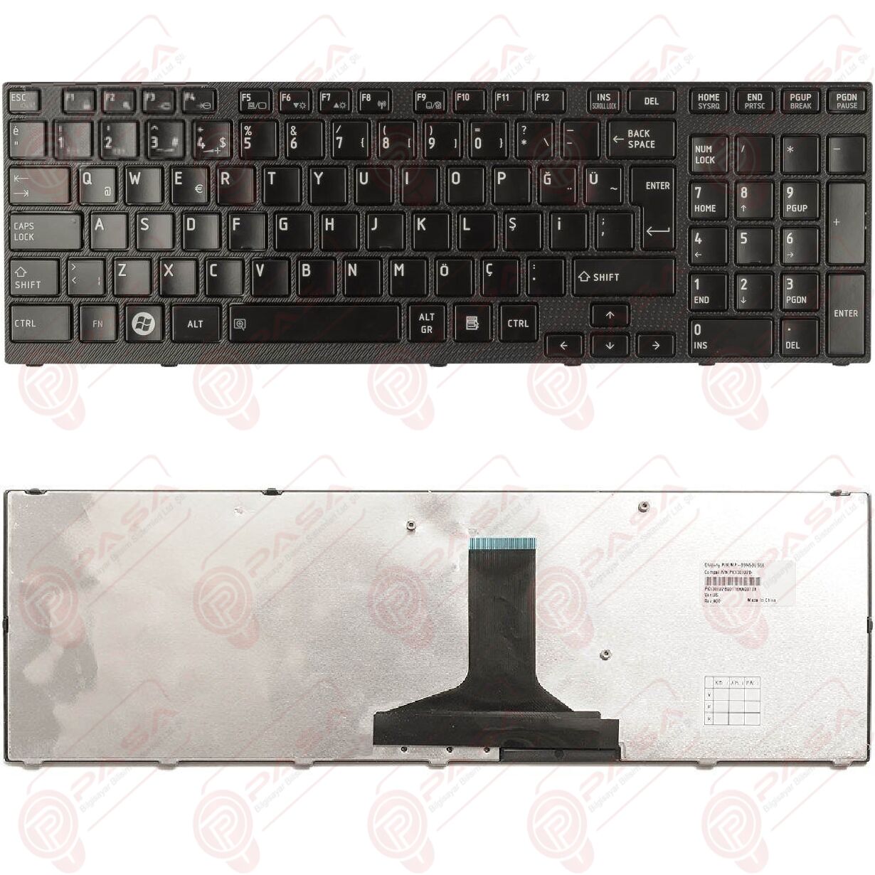 Toshiba NSK-TQ1GC, 9Z.N4YGC.101 Klavye Siyah TR