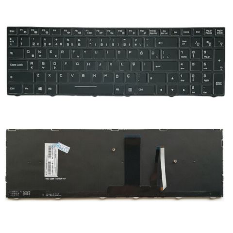 Monster Abra A7 V8.1.2 Uyumlu Klavye Tuş Takımı RGB Işıklı Ver.2 Siyah TR