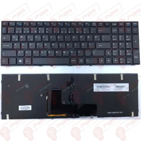 Monster Abra A7 V6.3.4 Klavye Tuş Takımı Işıklı Siyah Türkçe