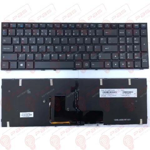Monster Abra A7 V6.4.1 Klavye Tuş Takımı Işıklı Siyah Türkçe