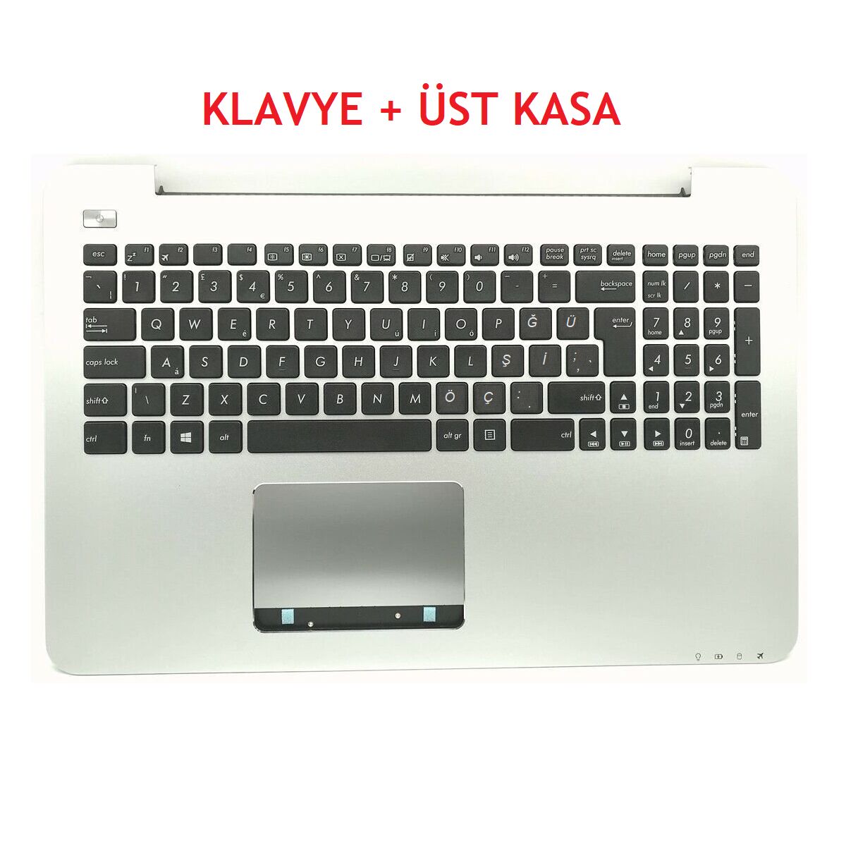 Asus K555LB-XO240T, K555LD-XO121D Klavye Tuş Takımı ve Üst Kasa