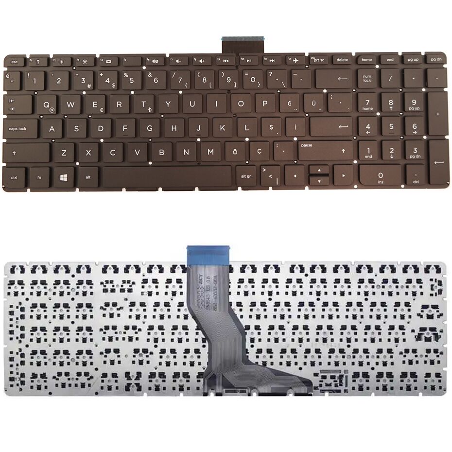Hp 809302-001, 809302-141, 809303-001, 809303-141 Klavye Küçük Enter Tuş Takımı Siyah Türkçe