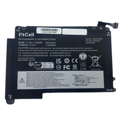 FitCell Lenovo SB10F46458, SB10F46459, 00HW020, 00HW021 Uyumlu Batarya Pil