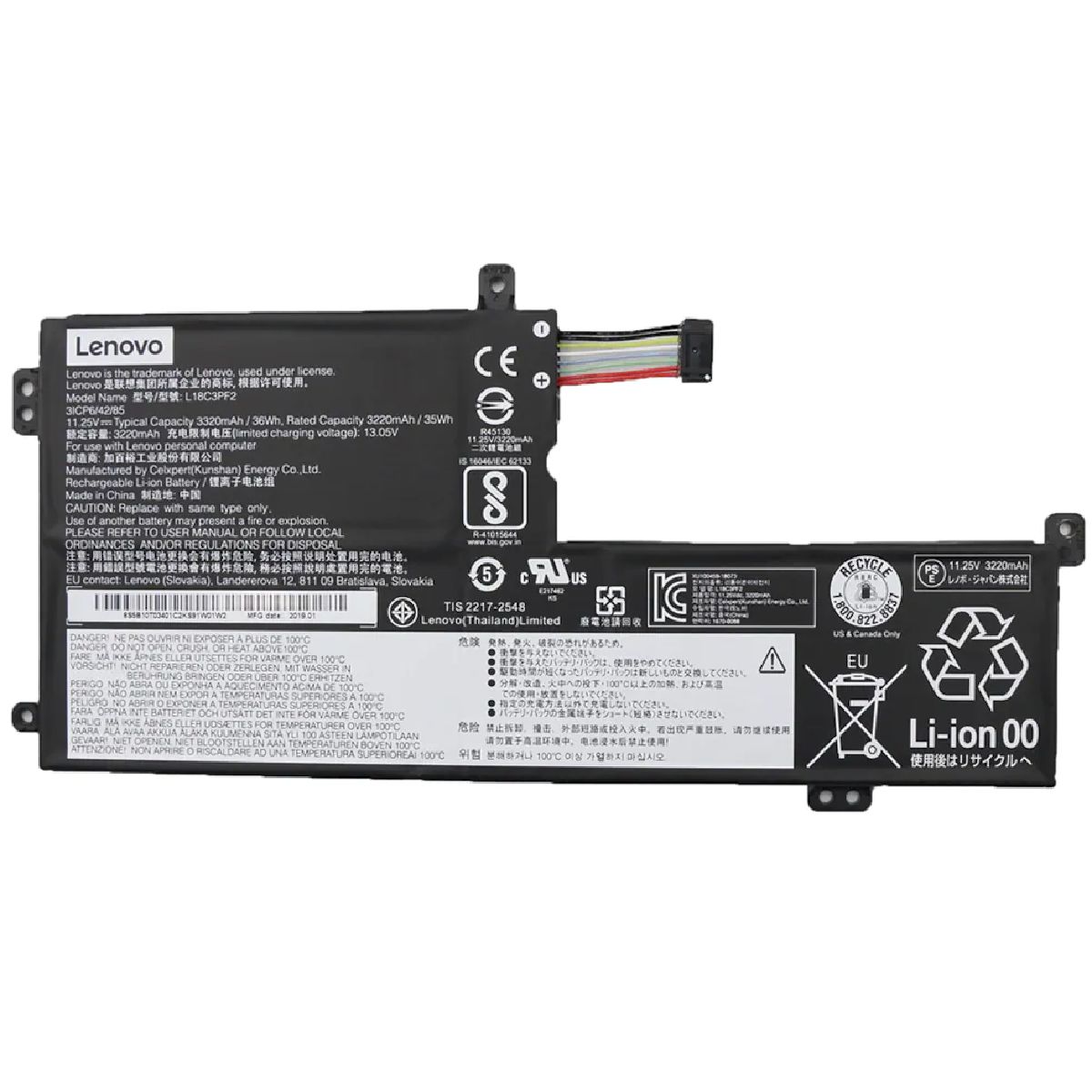 LENOVO L18C3PF2, L18D3PF1 BATARYA PİL ORJİNAL BATTERY