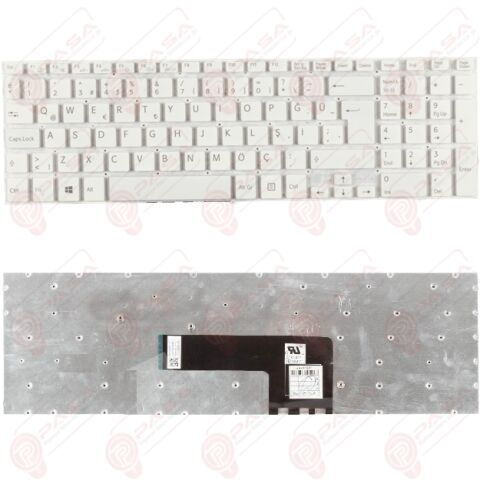 Sony Vaio SVF1521QST, SVF1521R1E, SVF1521R1R Klavye Beyaz TR