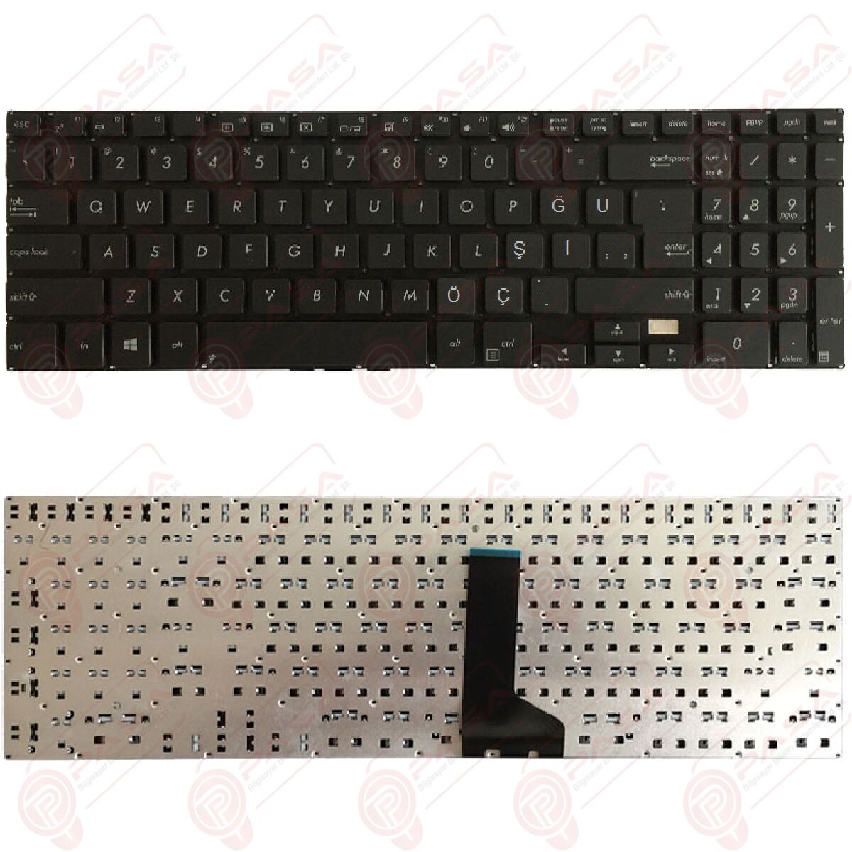 Asus E551, E551CA, E551LA, E551LD, E551JA, E551JD, E551JF, E551JH Klavye Tuş Takımı Siyah Türkçe