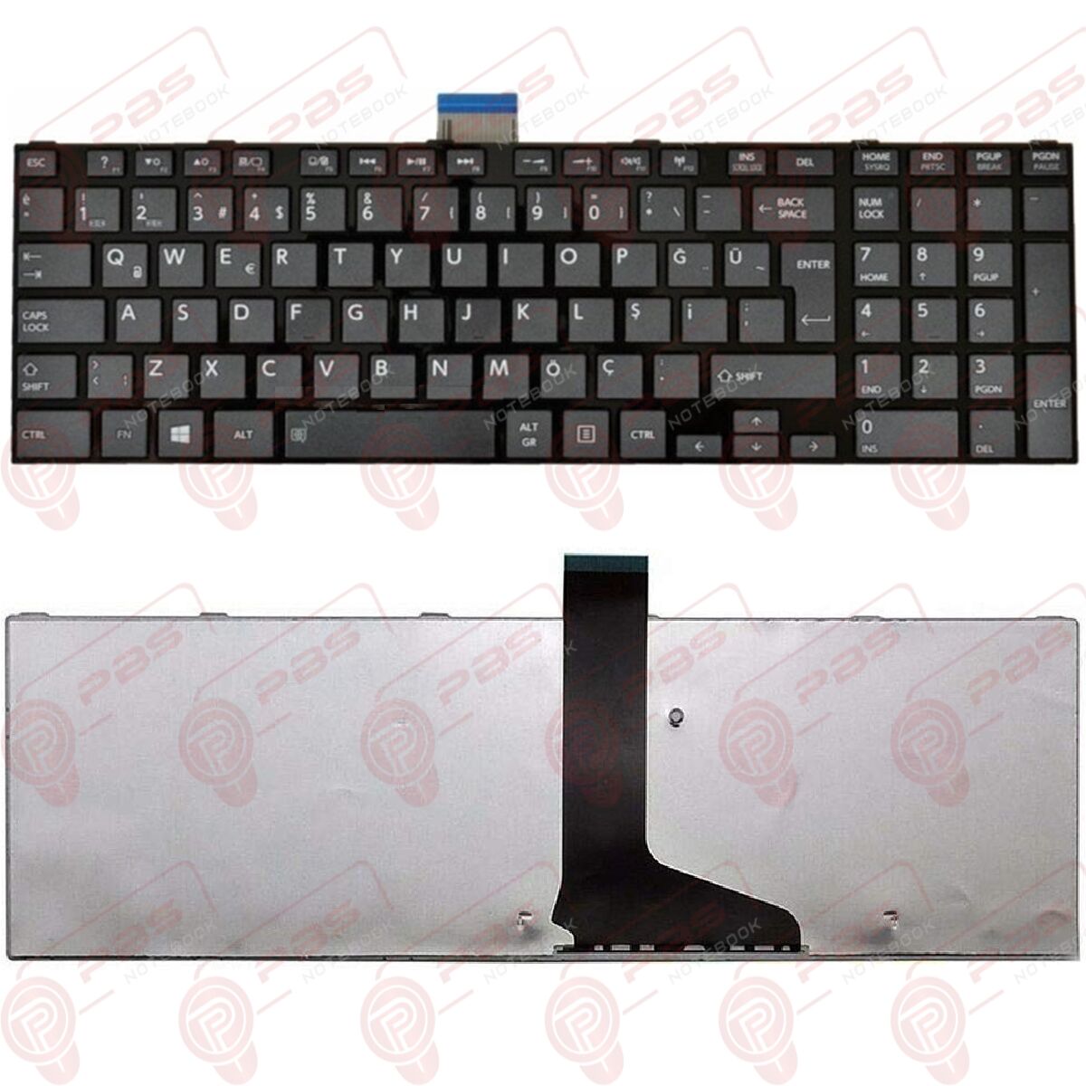 Toshiba V130562AK1 Klavye Tuş Takımı Çerçeveli Q Türkçe Siyah