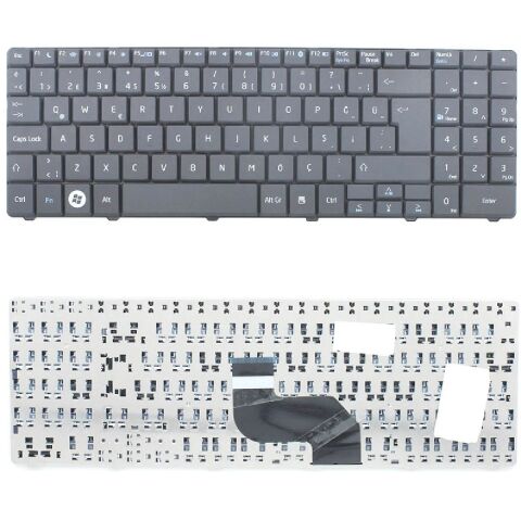 Casper Nirvana CN.BML480A, CN.TKI-620A Klavye Tuş Takımı Türkçe Siyah Q Notebook Klavye