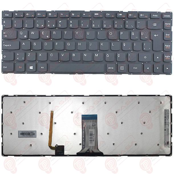 Lenovo ideaPad Yoga 500-14ISK, 80R5, 80RL Klavye Işıklı Siyah TR